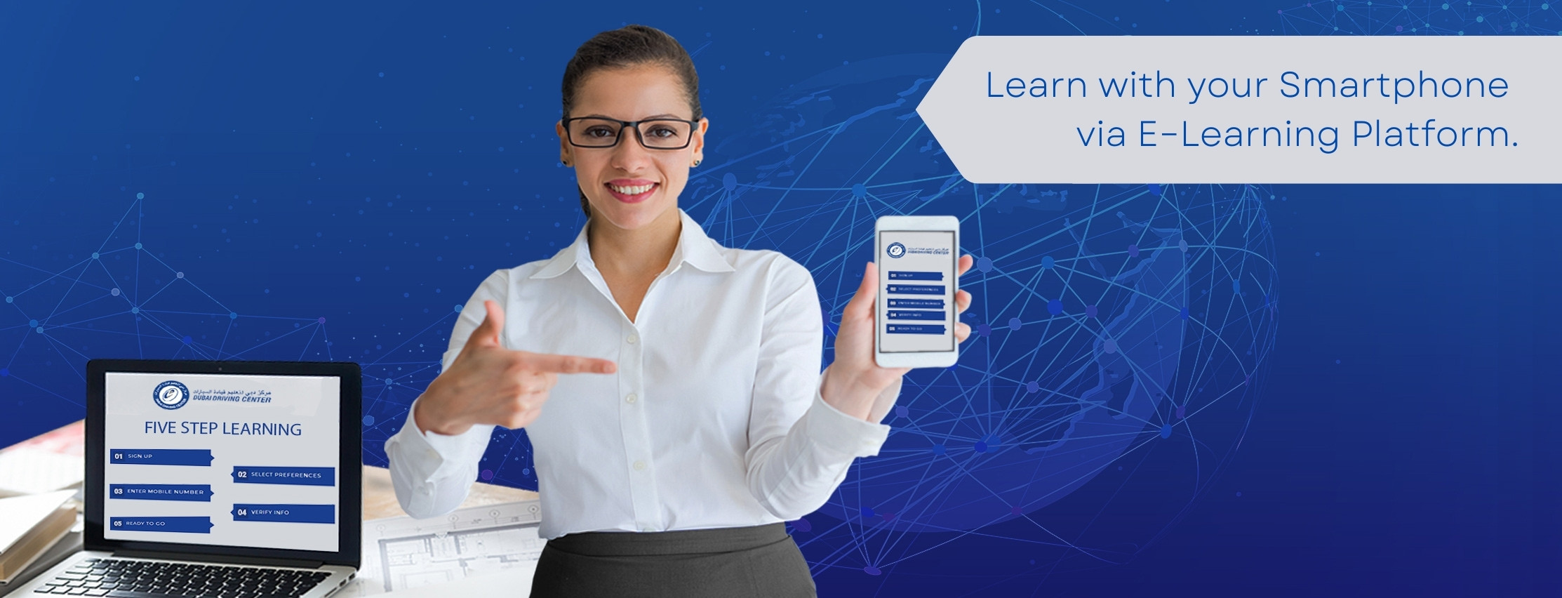 Learn with your Smartphone via E−Learning Platform